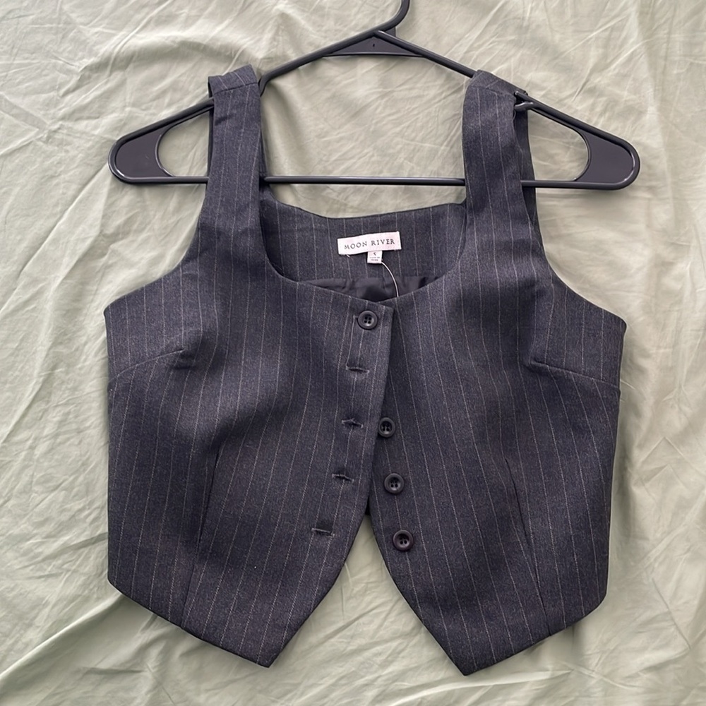 NWT Moon River Pinstripe Suit Skirt Size Small - Picture 4 of 11
